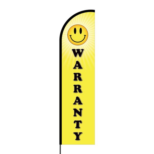 Warranty Flex Banner Flag - 16ft (Single Sided) Thumbnail