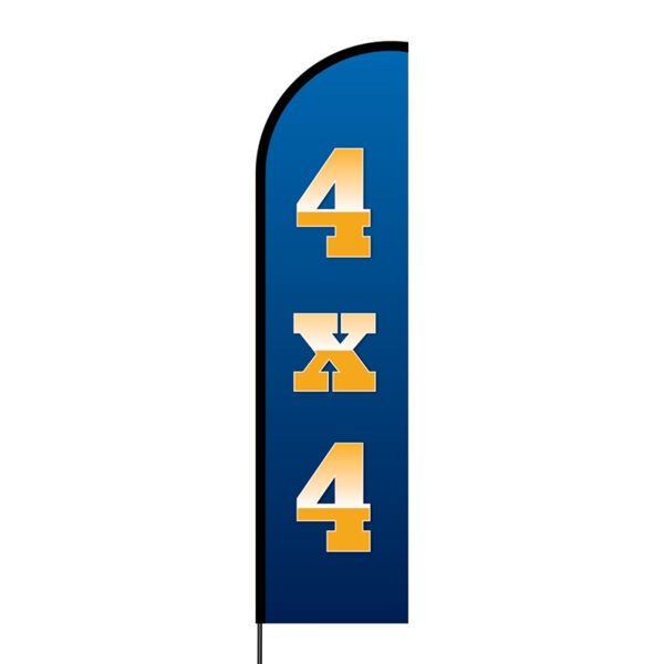 4 x 4 Flex Banner Flag - 16ft (Single Sided) Thumbnail