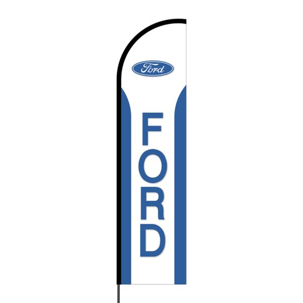 Ford Flex Banner Flag - 16ft (Single Sided) Thumbnail