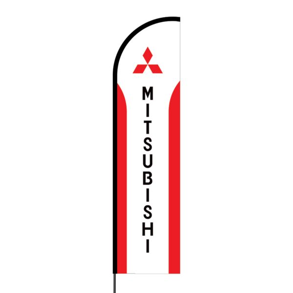 Mitsubishi Flex Banner Flag - 16ft (Single Sided) Thumbnail