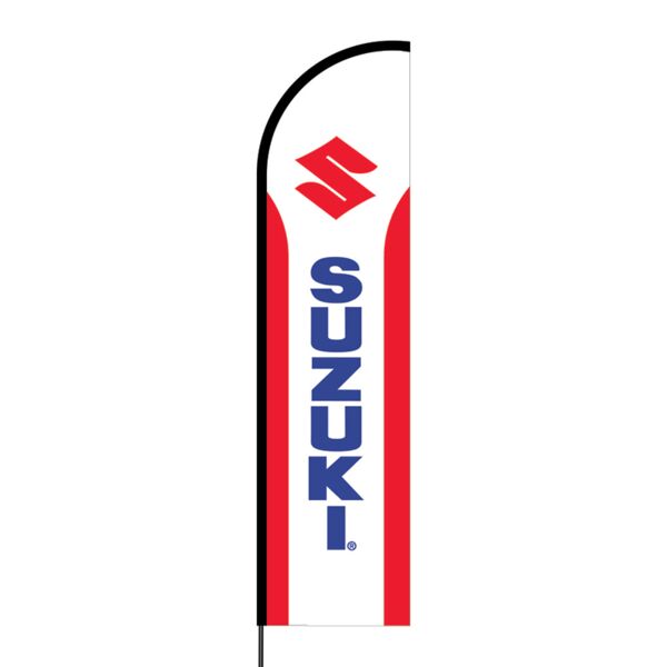 Suzuki Flex Banner Flag - 16ft (Single Sided) Thumbnail