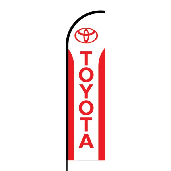 Toyota Flex Banner Flag - 16ft (Single Sided) Thumbnail