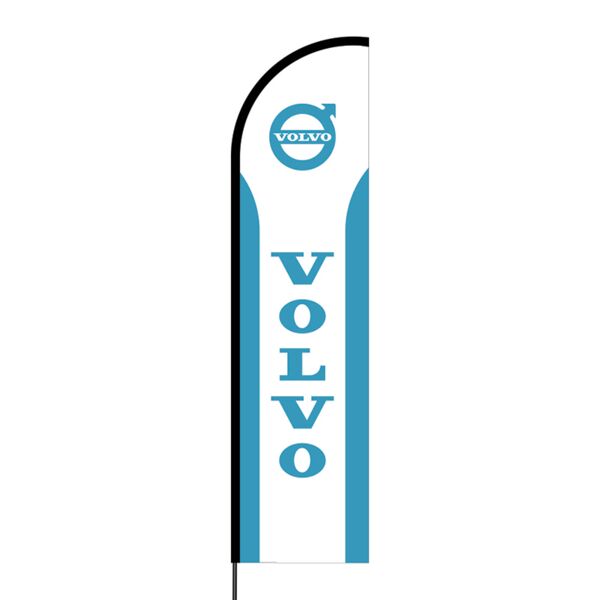 Volvo Flex Banner Flag - 16ft (Single Sided) Thumbnail