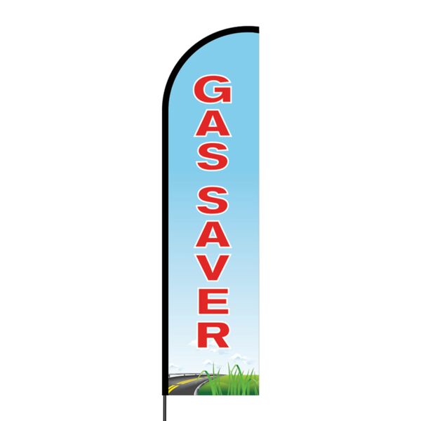 Gas Saver Flex Banner Flag - 16ft (Single Sided) Thumbnail