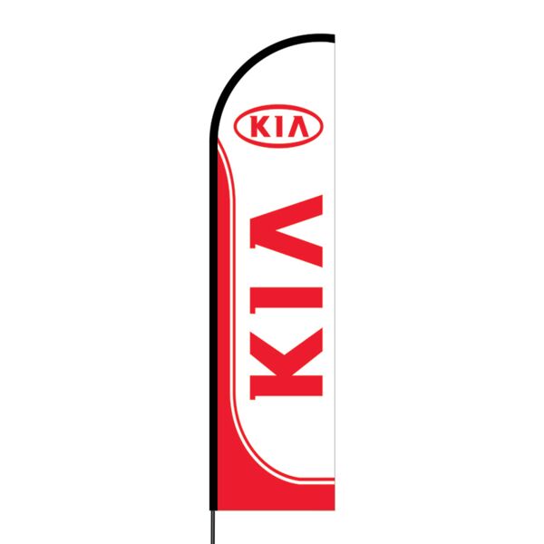 KIA Flex Banner Flag - 16ft (Single Sided) Thumbnail