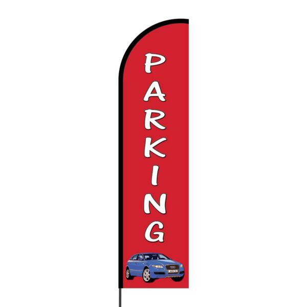 Parking Flex Banner Flag - 16ft (Single Sided) Thumbnail