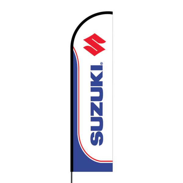 Suzuki Flex Banner Flag - 16ft (Single Sided) Thumbnail
