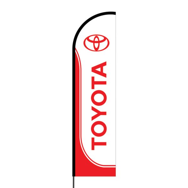 Toyota Flex Banner Flag - 16ft (Single Sided) Thumbnail