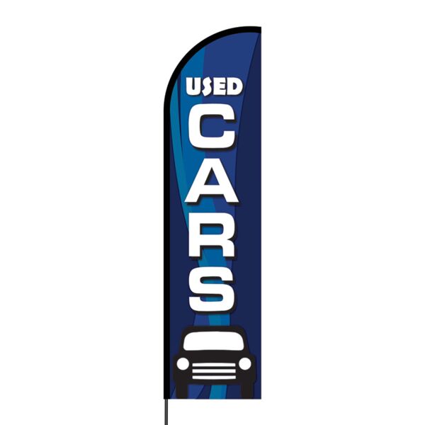 Used Cars Flex Banner Flag - 16ft (Single Sided) Thumbnail