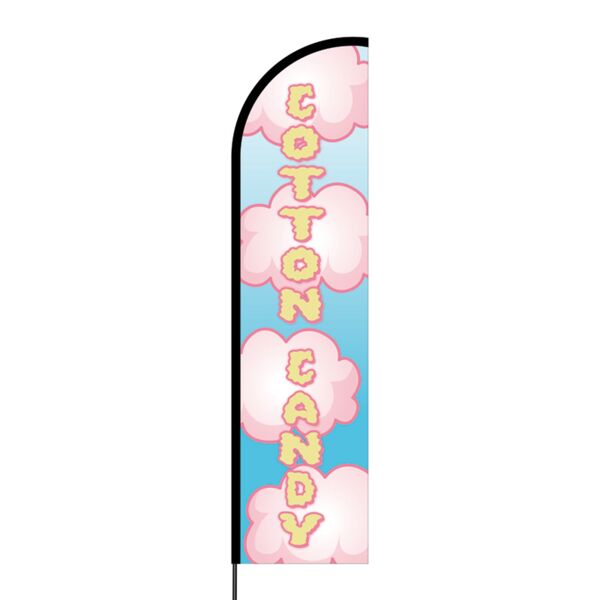 Cotton Candy Flex Banner Flag - 16ft (Single Sided) Thumbnail