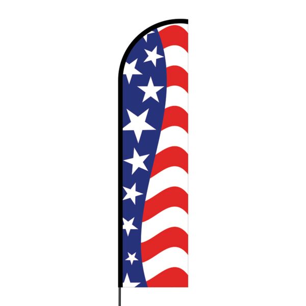 American Flex Banner Flag - 16ft (Single Sided) Thumbnail