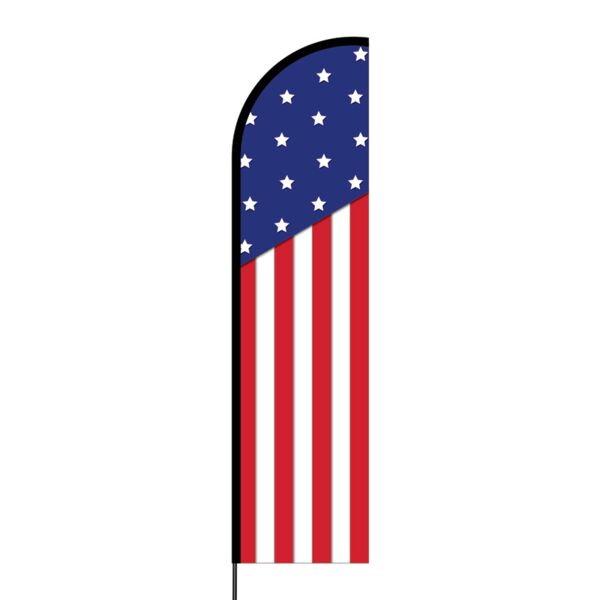 American Flex Banner Flag - 16ft (Single Sided) Thumbnail