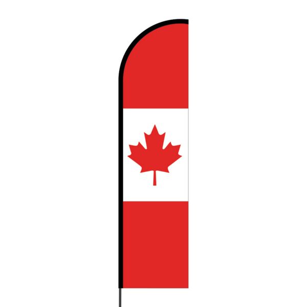 Canada Flex Banner Flag - 16ft (Single Sided) Thumbnail