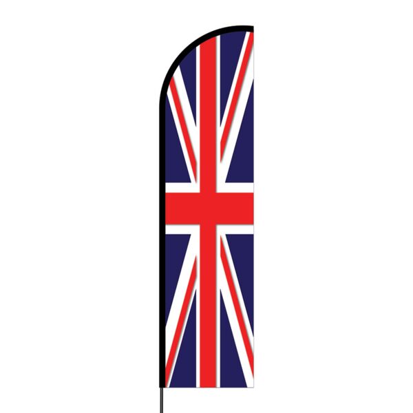 Union Jack Flex Banner Flag - 16ft (Single Sided) Thumbnail