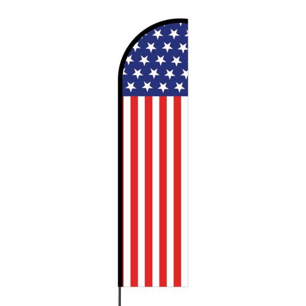 US Flex Banner Flag - 16ft (Single Sided) Thumbnail