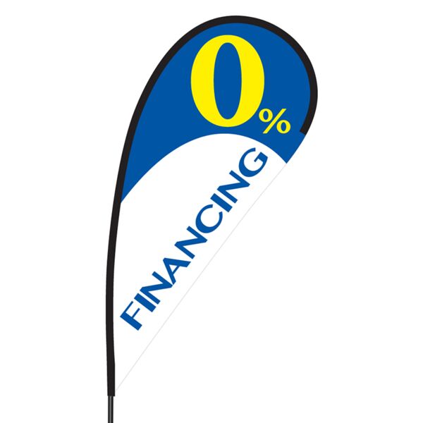 0% Financing Flex Blade Flag - 09' Single Sided Thumbnail