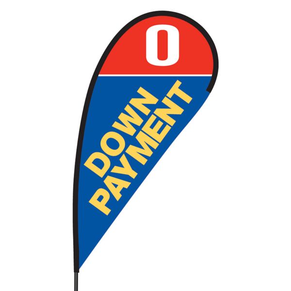 0 Down Payment Flex Blade Flag - 09' Single Sided Thumbnail