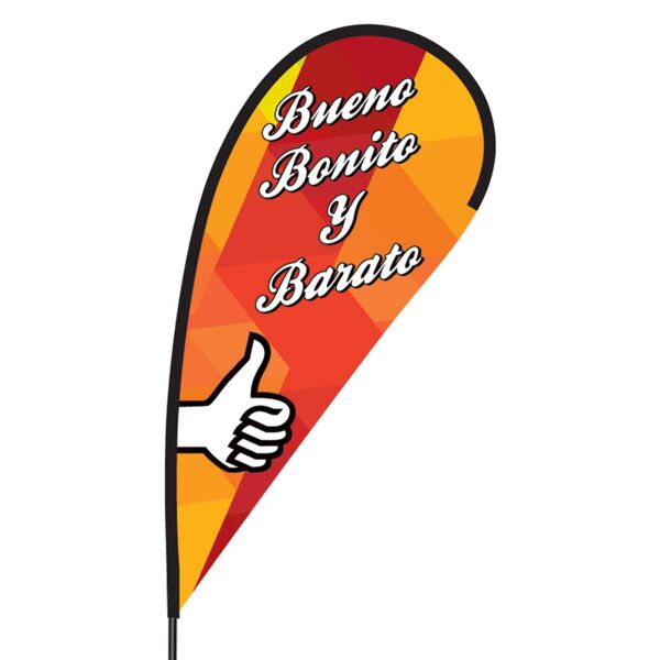 Bueno Bonito y Barato Flex Blade Flag - 09' Single Sided Thumbnail