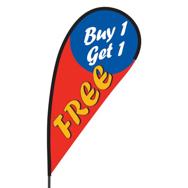 Buy 1 Get 1 Free Flex Blade Flag - 09' Single Sided Thumbnail