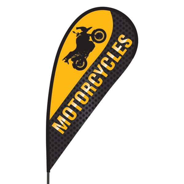 Motorcycle Flex Blade Flag - 09' Single Sided Thumbnail
