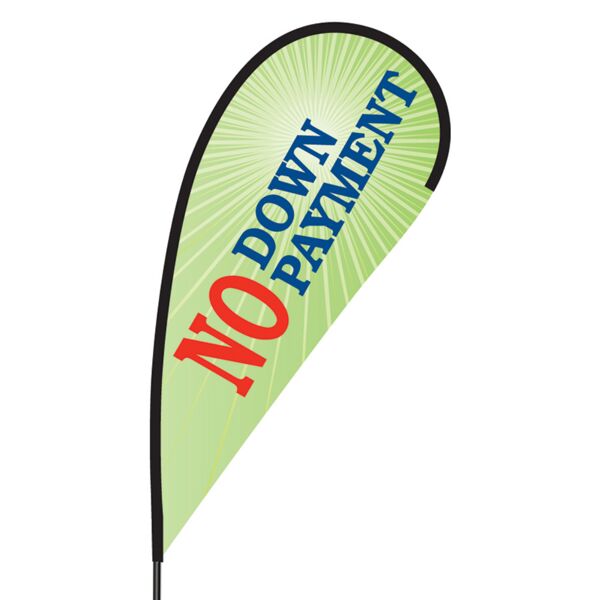 No Down Payment Flex Blade Flag - 09' Single Sided Thumbnail