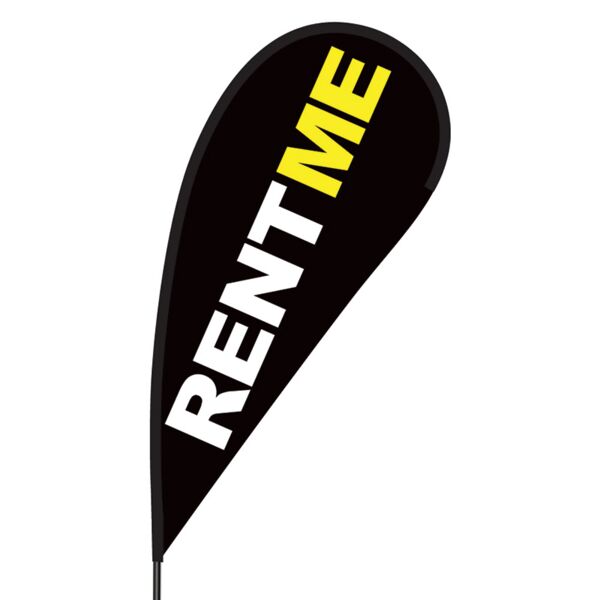 Rent Me Flex Blade Flag - 09' Single Sided Thumbnail