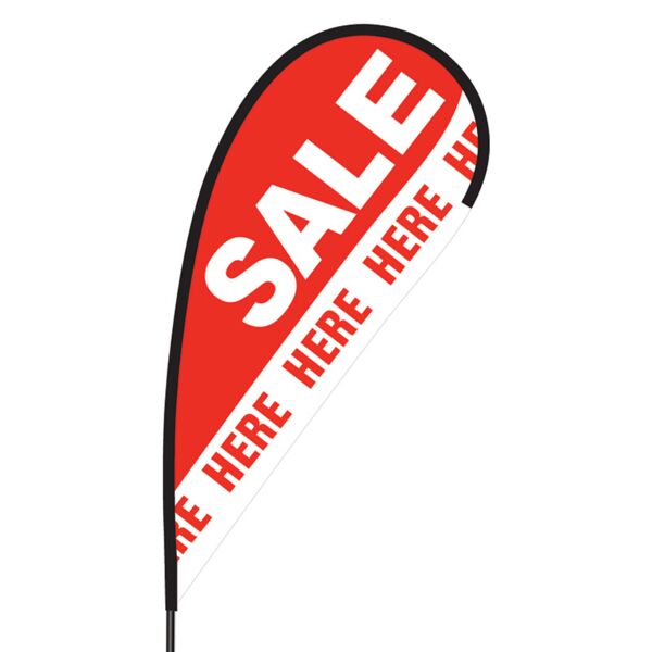 Sale Here Flex Blade Flag - 09' Single Sided Thumbnail