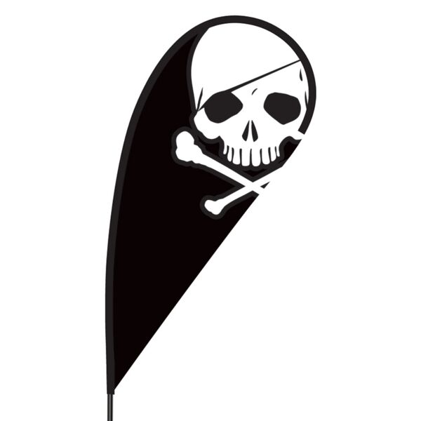 Skull Flex Blade Flag - 09' Single Sided Thumbnail