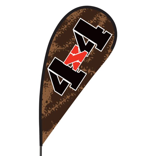 4 x 4 Flex Blade Flag - 09' Single Sided Thumbnail
