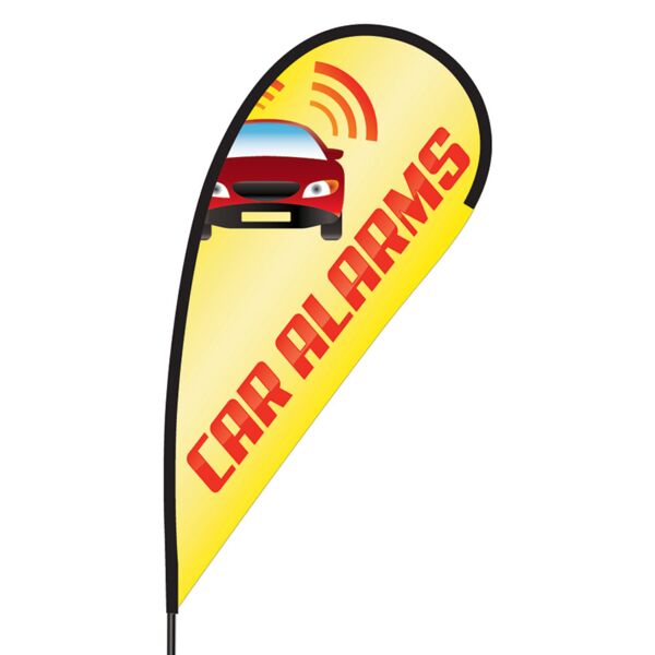 Car Alarms Flex Blade Flag - 09' Single Sided Thumbnail