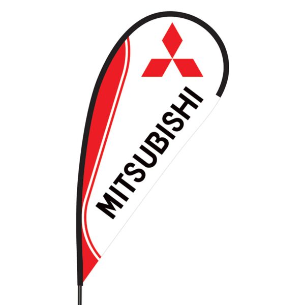 Mitsubishi Flex Blade Flag - 09' Single Sided Thumbnail