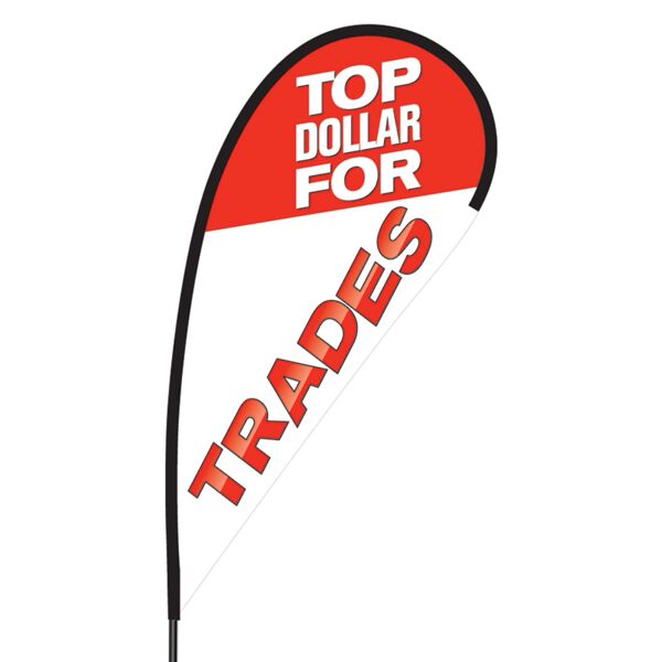 Top Dollar for Trades Flex Blade Flag - 09' Single Sided Thumbnail
