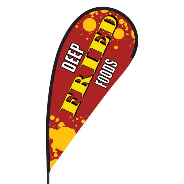Deep Fried Foods Flex Blade Flag - 09' Single Sided Thumbnail