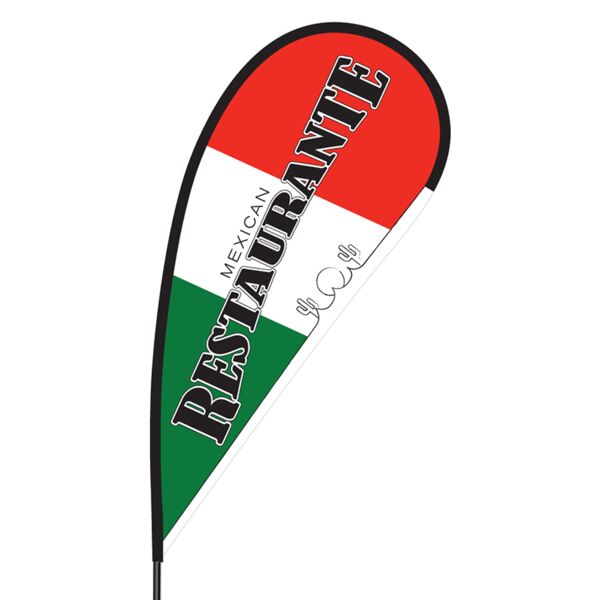 Mexican Restaurant Flex Blade Flag - 09' Single Sided Thumbnail