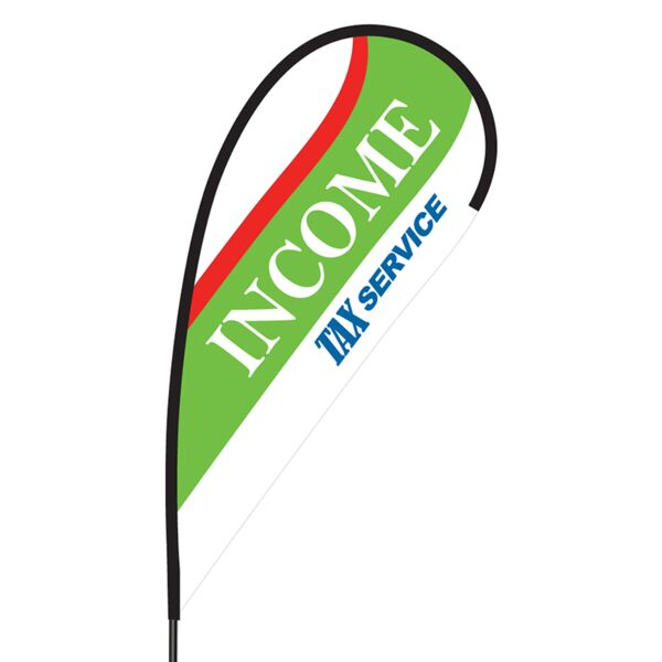 Income Tax Flex Blade Flag - 09' Single Sided Thumbnail
