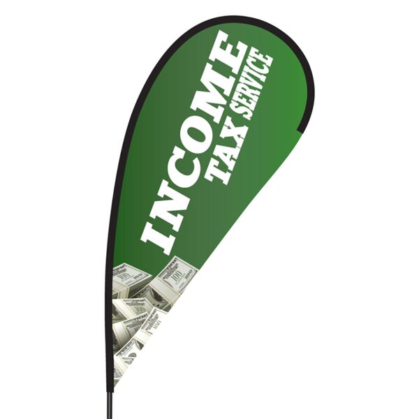 Income Tax Service Flex Blade Flag - 09' Single Sided Thumbnail
