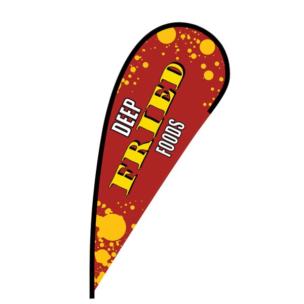 Deep Fried Foods Flex Blade Flag - 12' Thumbnail