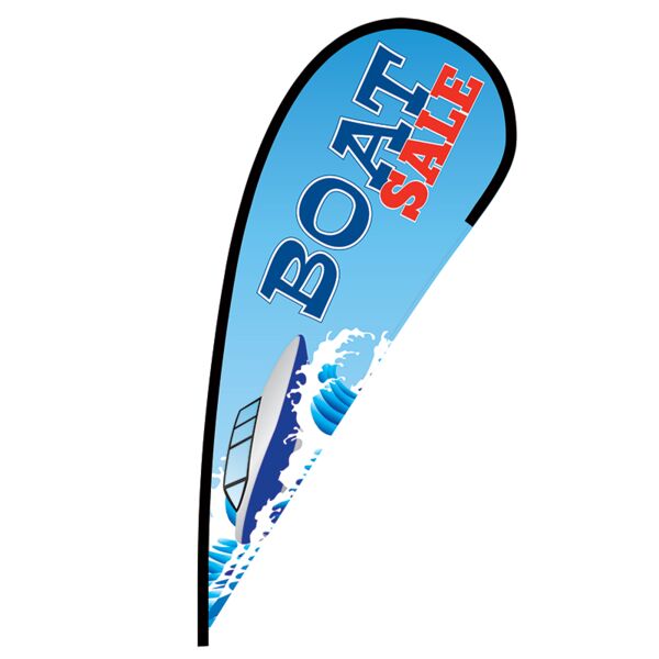 Boat Sale Flex Blade Flag - 12' Thumbnail