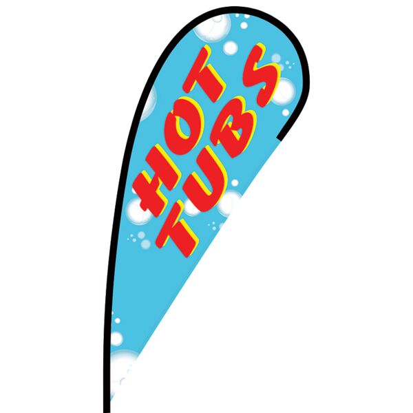 Hot Tubs Flex Blade Flag - 12' Thumbnail