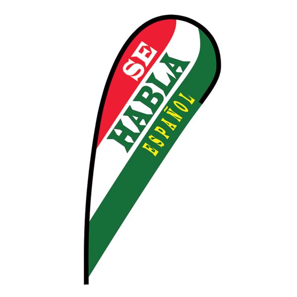 Se Habla Espanol Flex Blade Flag - 12' Thumbnail