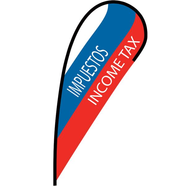 Impuestos Income Tax Flex Blade Flag - 12' Thumbnail