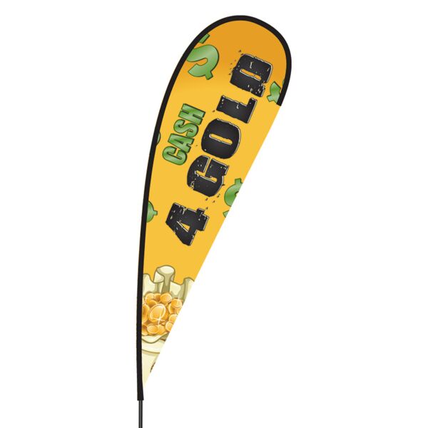 Cash 4 Gold Flex Blade Flag - 15' Thumbnail