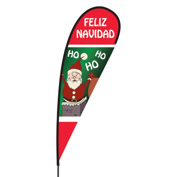 Feliz Navidad Flex Blade Flag - 15' Thumbnail