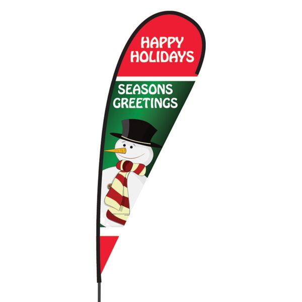 Happy Holidays Flex Blade Flag - 15' Thumbnail