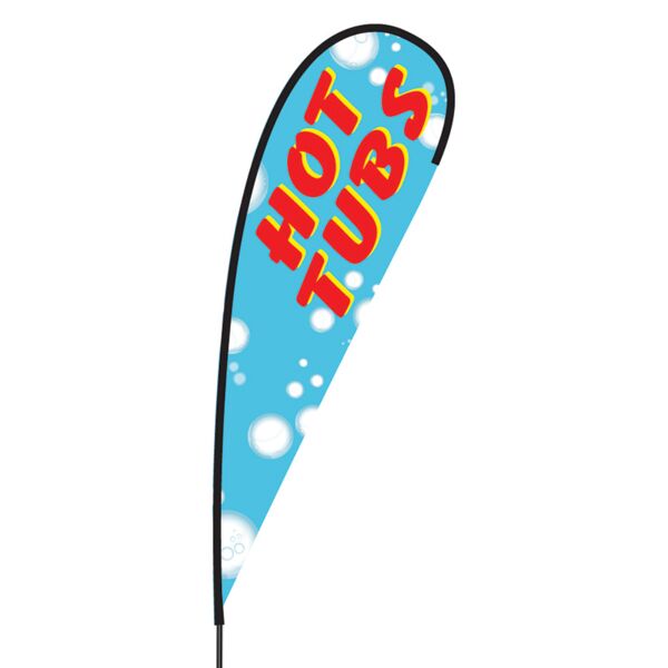 Hot Tubs Flex Blade Flag - 15' Thumbnail