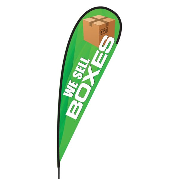 We Sell Boxes Flex Blade Flag - 15' Thumbnail