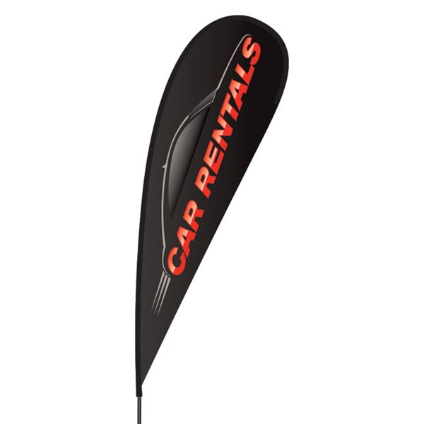 Car Rentals Flex Blade Flag - 15' Thumbnail