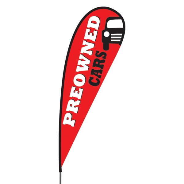 Pre-Owned Cars Flex Blade Flag - 15' Thumbnail