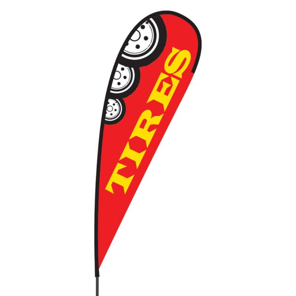 Tires Flex Blade Flag - 15' Thumbnail