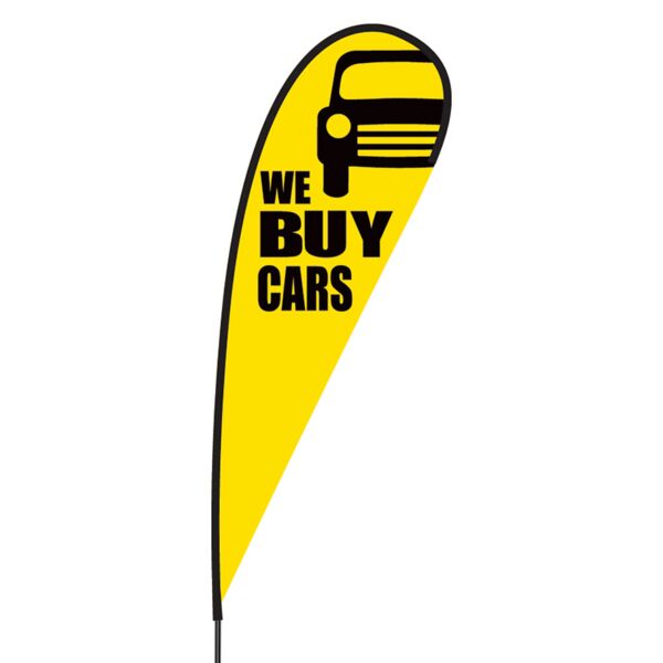 We Buy Used Cars Flex Blade Flag - 15' Thumbnail